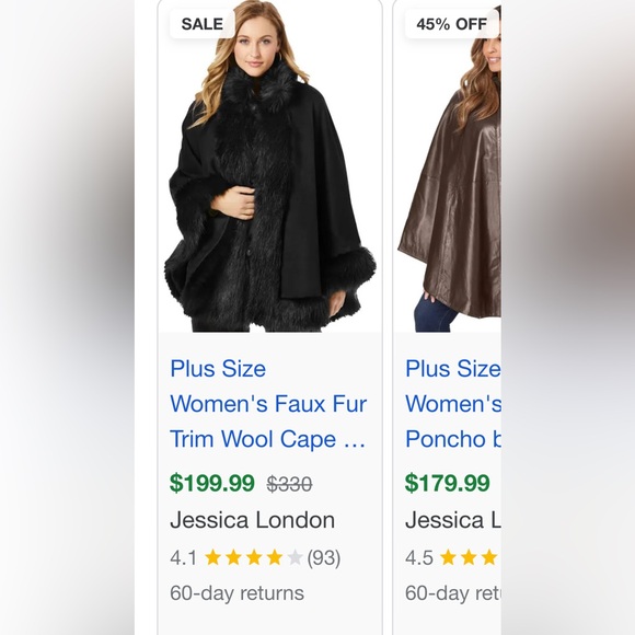 Jessica London poncho coat - Picture 4 of 4